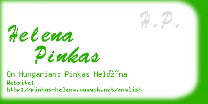 helena pinkas business card
